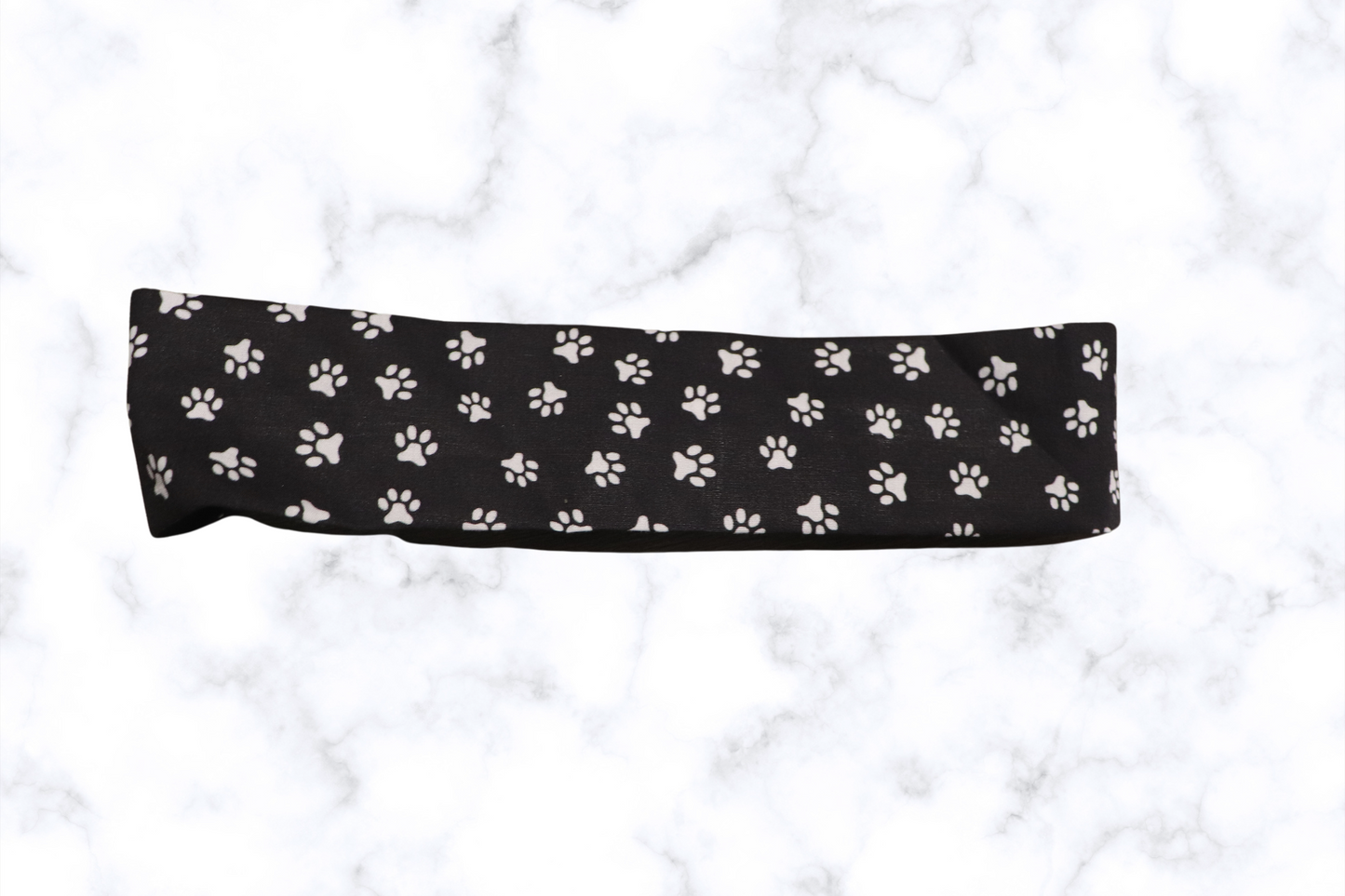 Headband Black Paws